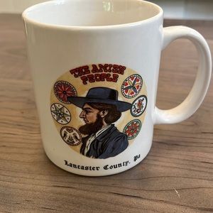 The Amish People Authentic Mug, Lancaster County, PA. Signed!